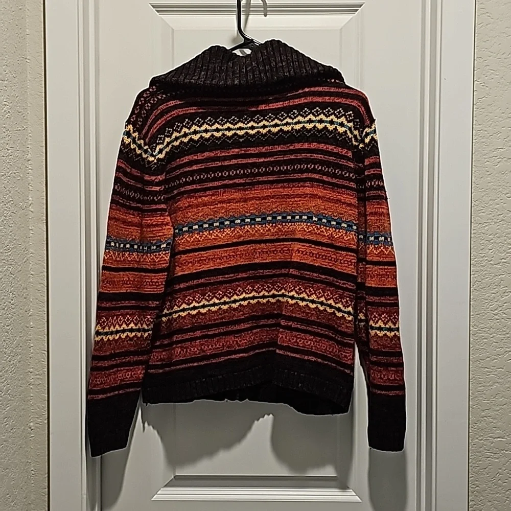 Chunky women's full zip sweater - Picture 3 of 10